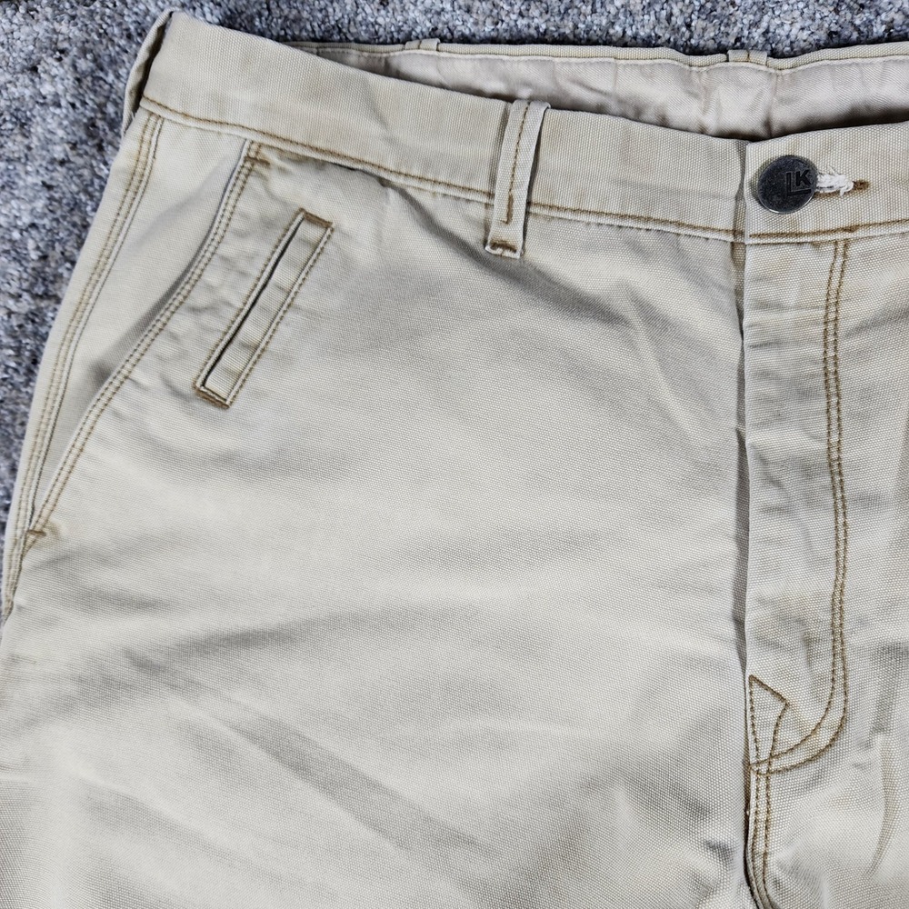 Life Khaki Haggar Pants Mens 36x34 Straight Leg Repreve Recycled Khaki Excellent - Picture 4 of 15